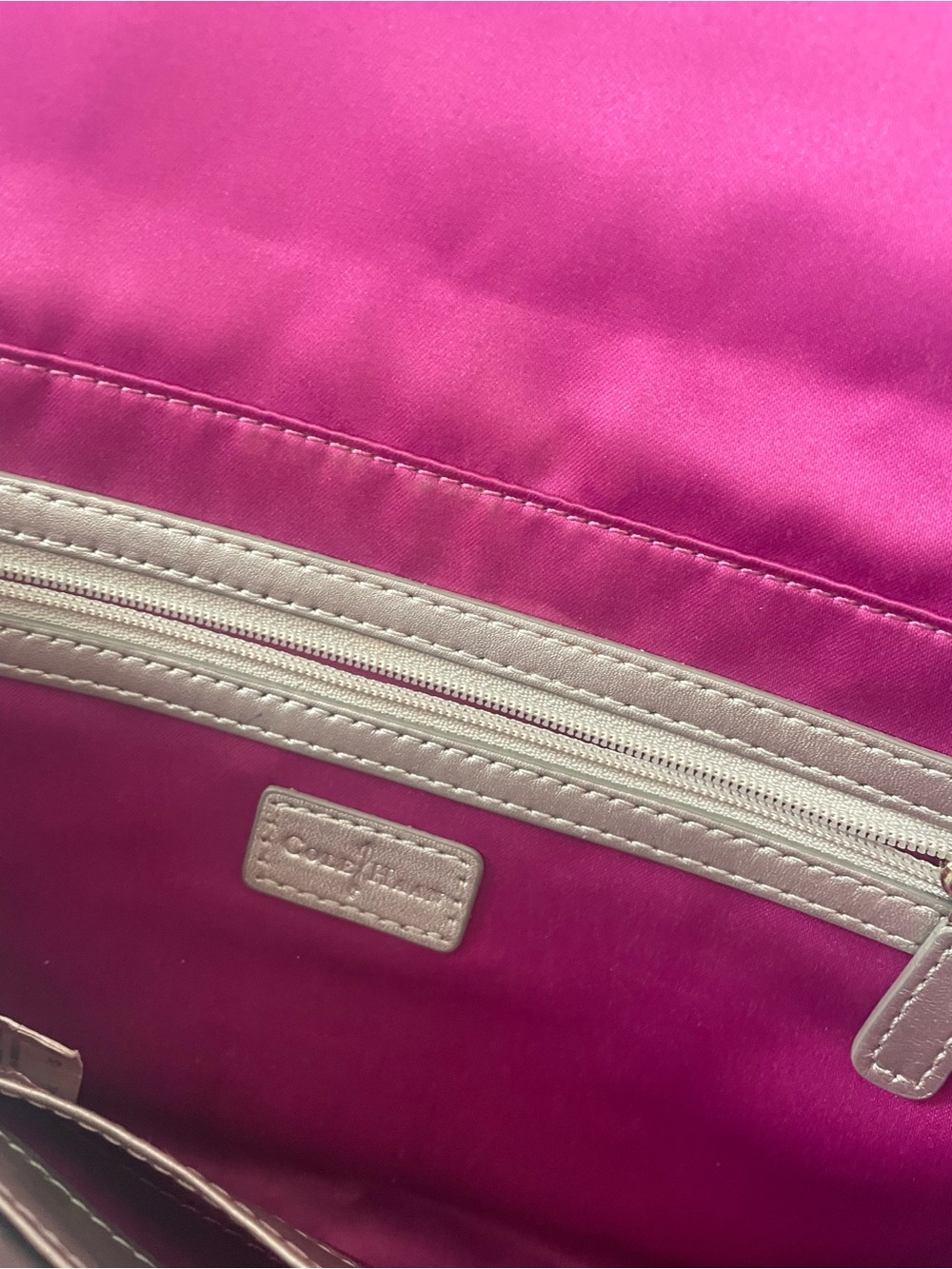 Cole Haan Silver izzie Woven Leather Clutch - Picture 4 of 9